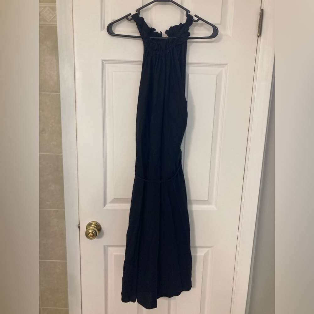 Medium Banana Republic dress, waist tie, flowy skirt, calf length